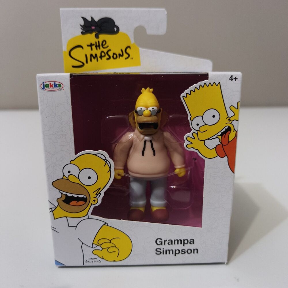 The Simpsons Grampa Abe Simpson 2.5" Action Figure (Wave 3) Jakks Pacific NEW